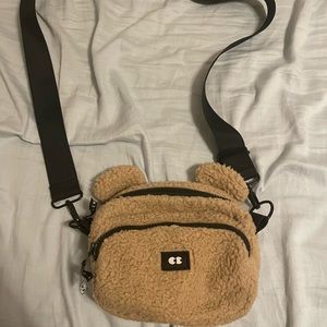 Lazy Oaf Beige Bear Bag